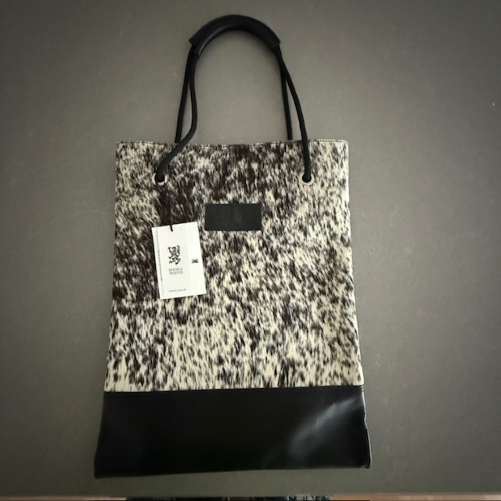 Nwt House Of Wolves (Seattle Designer) Handmade Custom Leather Cow Hide Tote Bag